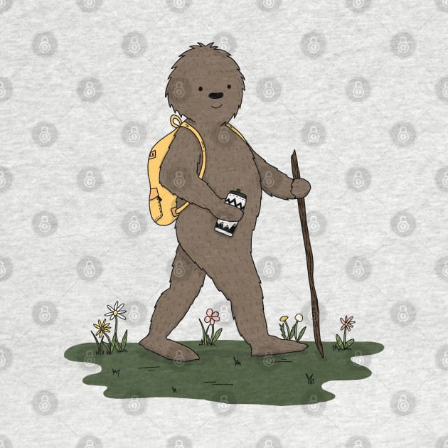 Bigfoot Hiking by Little Spooky Studio